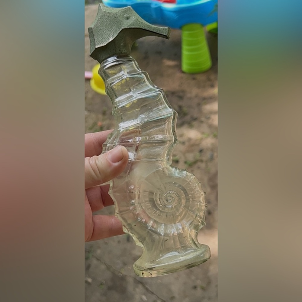 Vintage Avon seahorse bottle
